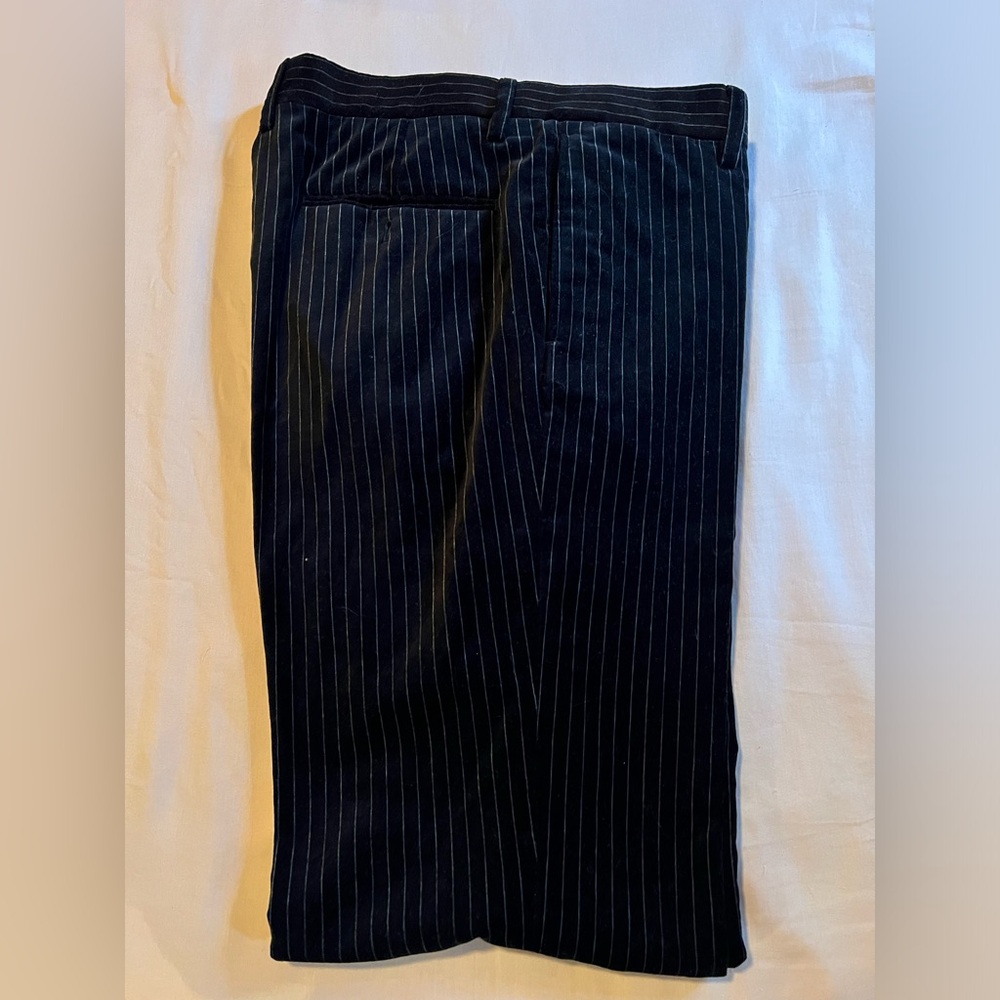 Black Pinstripe Pants